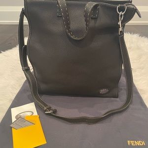 Fendi Selleria unisex cross body bag. Limited addition&hand crafted.